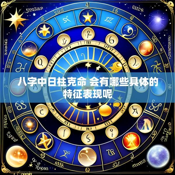 八字中日柱克命 会有哪些具体的特征表现呢