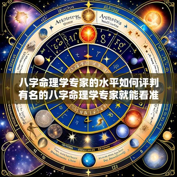 八字命理学专家的水平如何评判有名的八字命理学专家就能看准吗