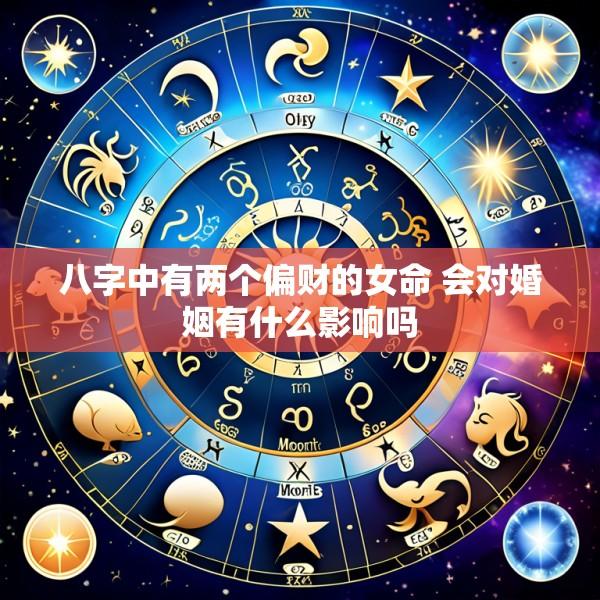 八字中有两个偏财的女命 会对婚姻有什么影响吗