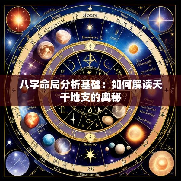 八字命局分析基础：如何解读天干地支的奥秘