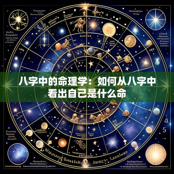 八字中的命理学：如何从八字中看出自己是什么命