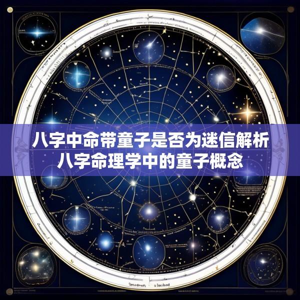 八字中命带童子是否为迷信解析八字命理学中的童子概念