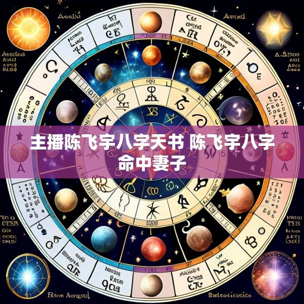 主播陈飞宇八字天书 陈飞宇八字命中妻子