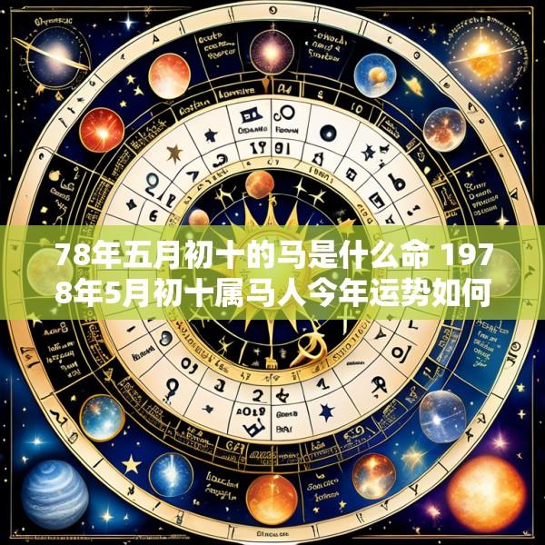 78年五月初十的马是什么命 1978年5月初十属马人今年运势如何