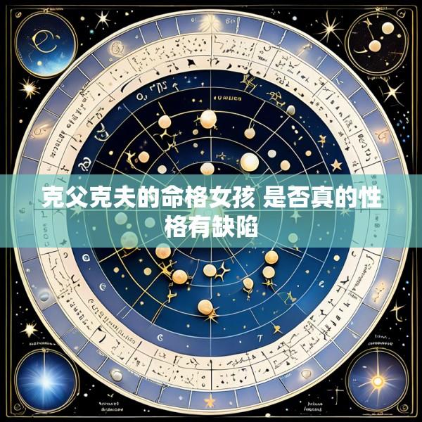 克父克夫的命格女孩 是否真的性格有缺陷