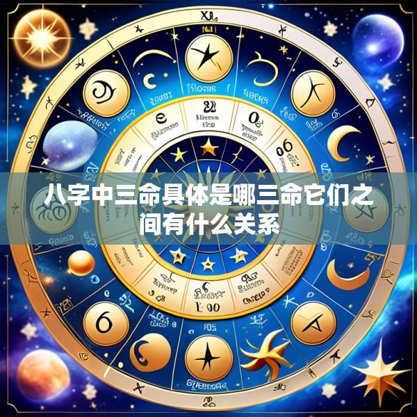 八字中三命具体是哪三命它们之间有什么关系