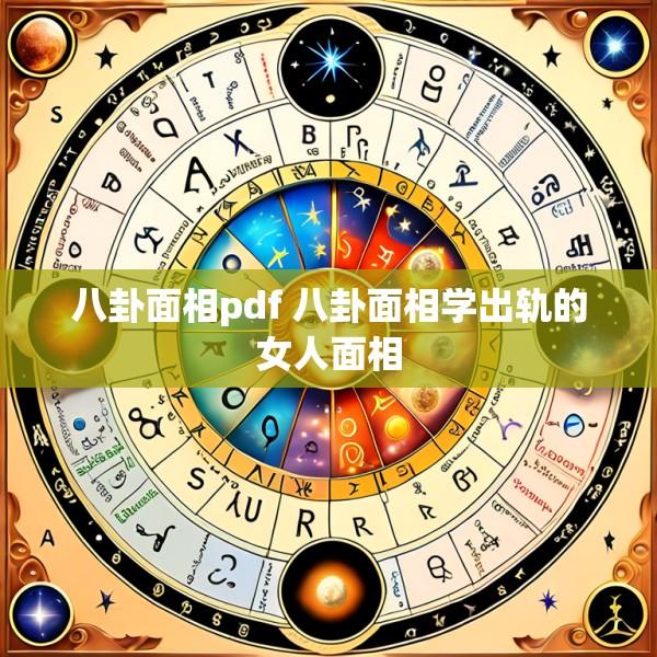 八卦面相pdf 八卦面相学出轨的女人面相