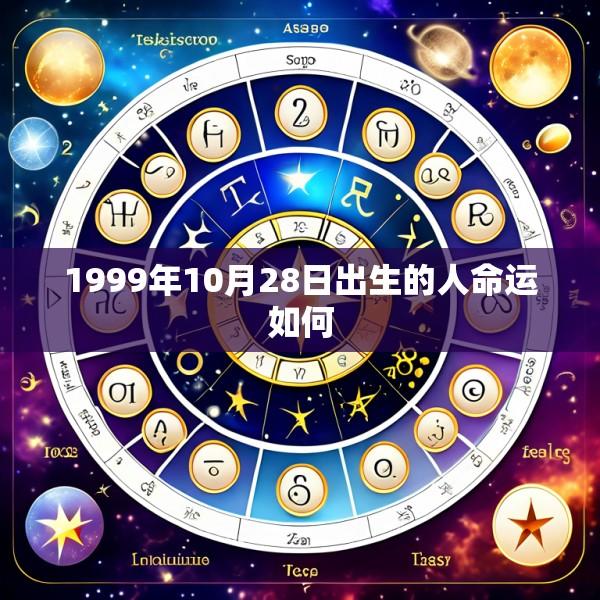 1999年10月28日出生的人命运如何