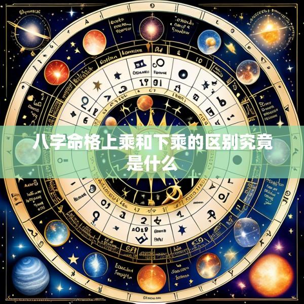 八字命格上乘和下乘的区别究竟是什么