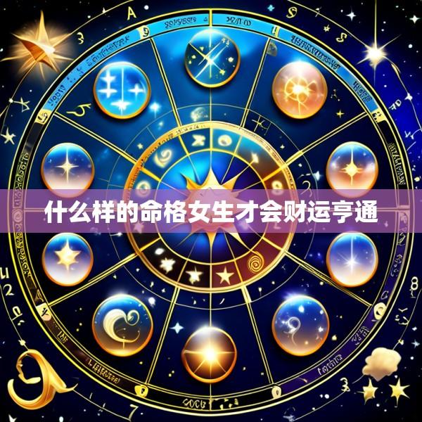 什么样的命格女生才会财运亨通