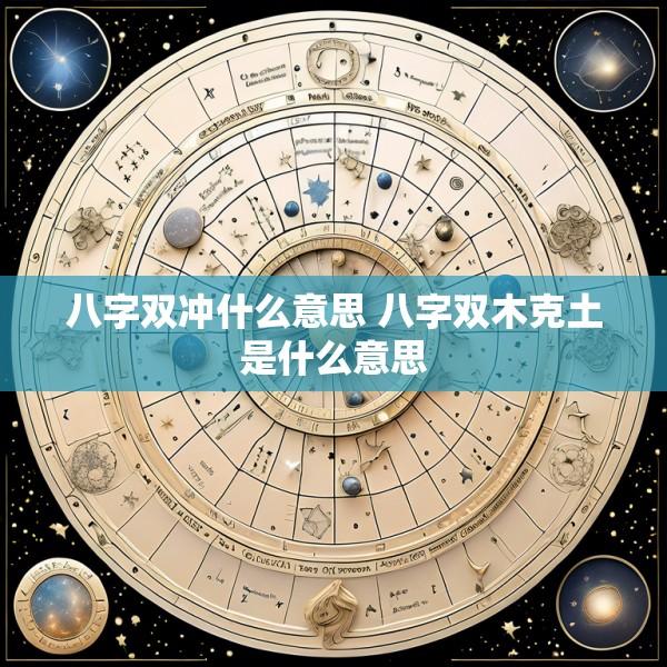 八字双冲什么意思 八字双木克土是什么意思