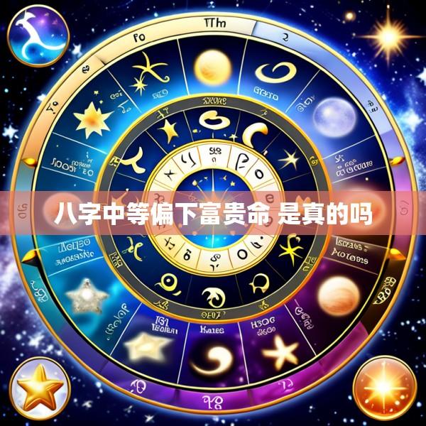 八字中等偏下富贵命 是真的吗