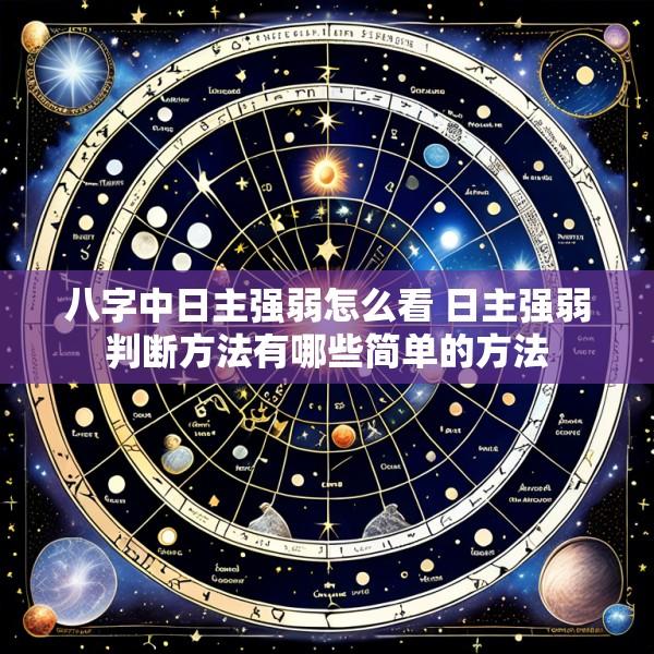 八字中日主强弱怎么看 日主强弱判断方法有哪些简单的方法