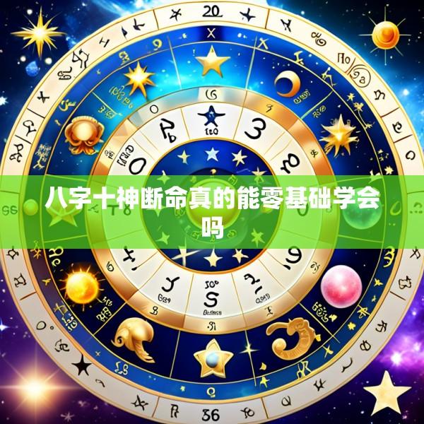 八字十神断命真的能零基础学会吗