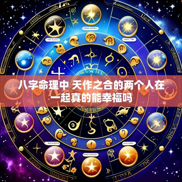 八字命理中 天作之合的两个人在一起真的能幸福吗
