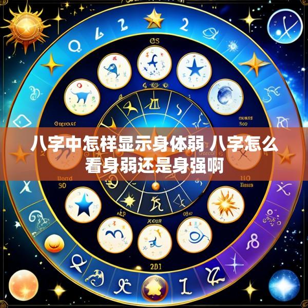 八字中怎样显示身体弱 八字怎么看身弱还是身强啊