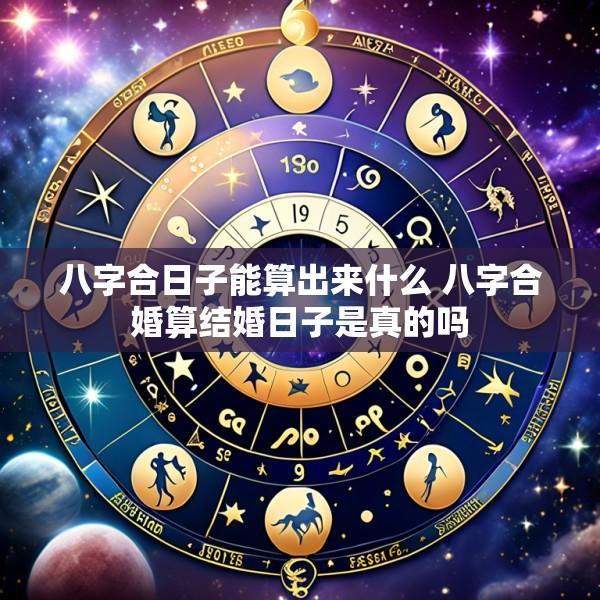 八字合日子能算出来什么 八字合婚算结婚日子是真的吗
