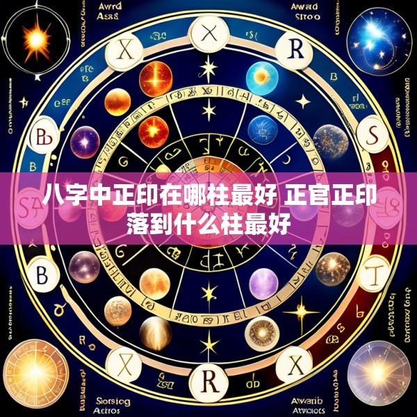 八字中正印在哪柱最好 正官正印落到什么柱最好