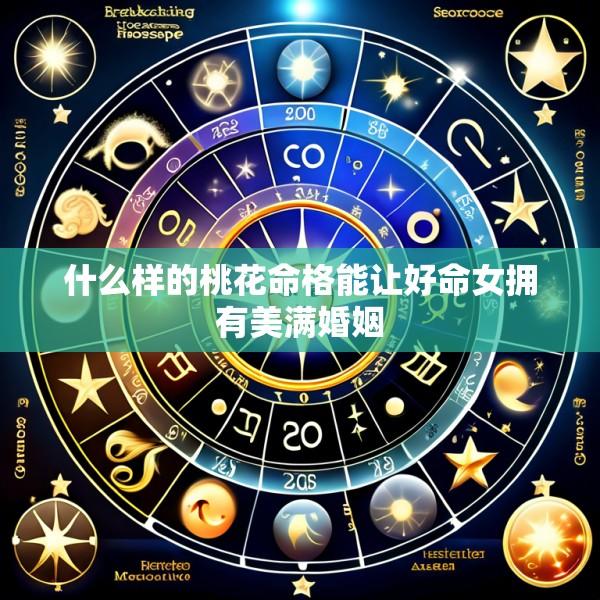 什么样的桃花命格能让好命女拥有美满婚姻