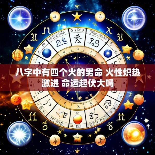 八字中有四个火的男命 火性炽热激进 命运起伏大吗