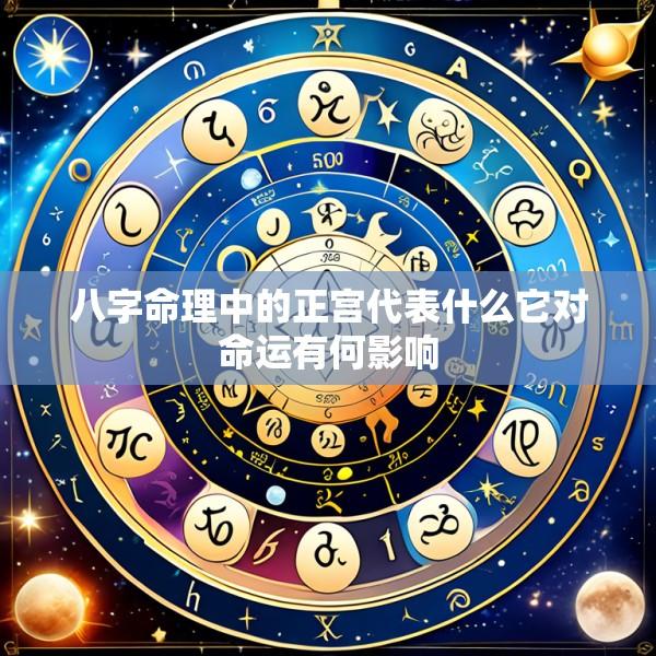 八字命理中的正宫代表什么它对命运有何影响