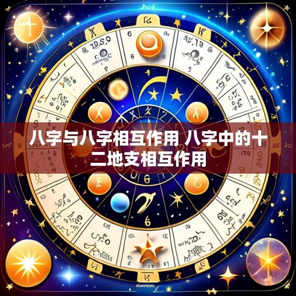 八字与八字相互作用 八字中的十二地支相互作用