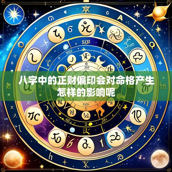 八字中的正财偏印会对命格产生怎样的影响呢