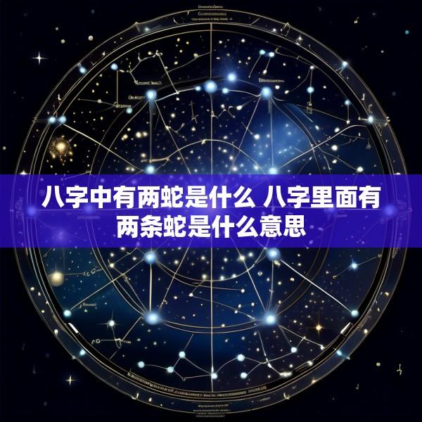 八字中有两蛇是什么 八字里面有两条蛇是什么意思
