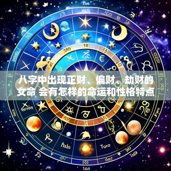 八字中出现正财、偏财、劫财的女命 会有怎样的命运和性格特点呢