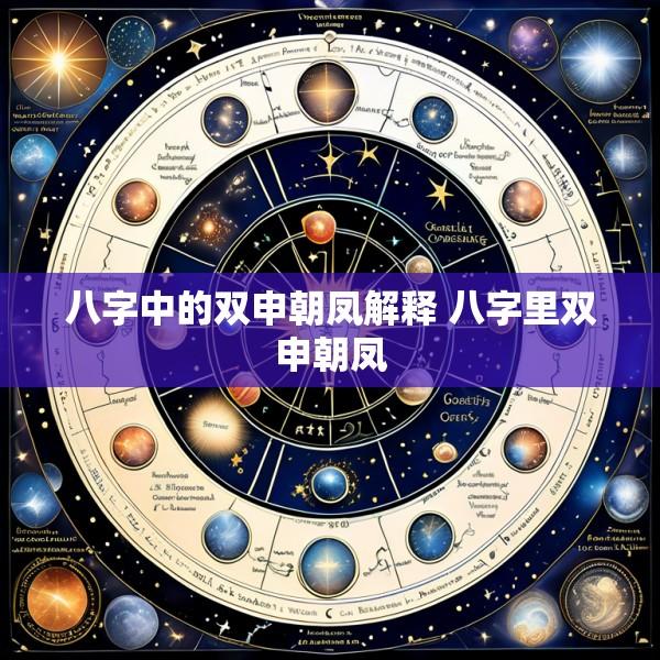 八字中的双申朝凤解释 八字里双申朝凤