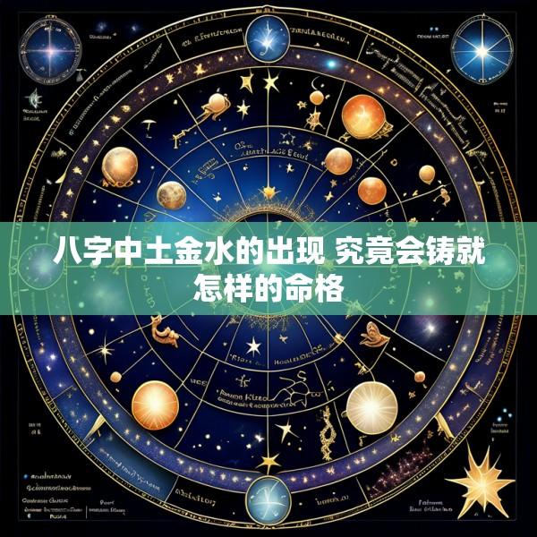 八字中土金水的出现 究竟会铸就怎样的命格