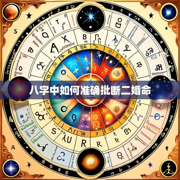 八字中如何准确批断二婚命