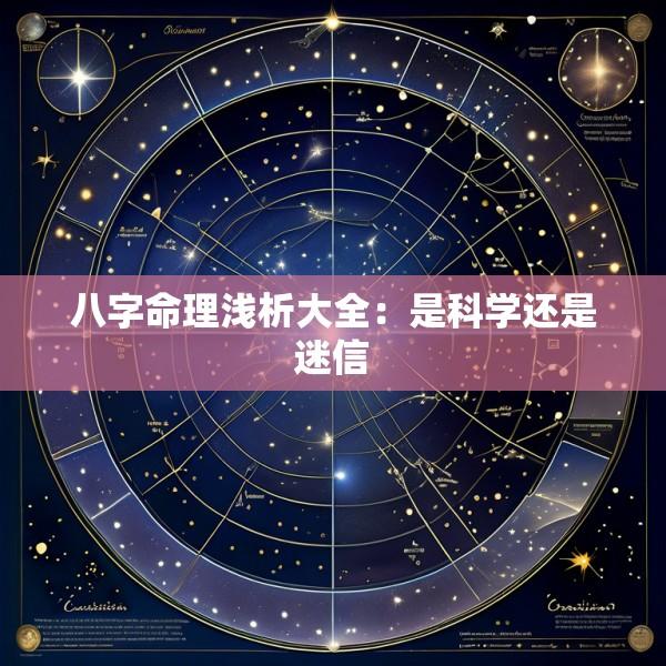八字命理浅析大全：是科学还是迷信