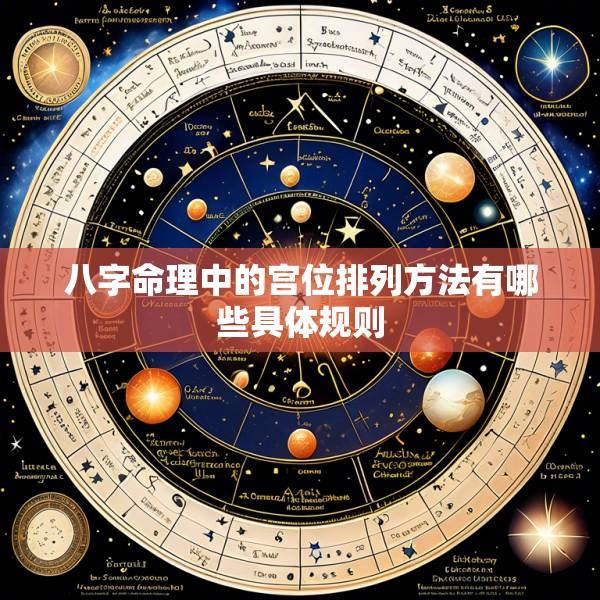 八字命理中的宫位排列方法有哪些具体规则
