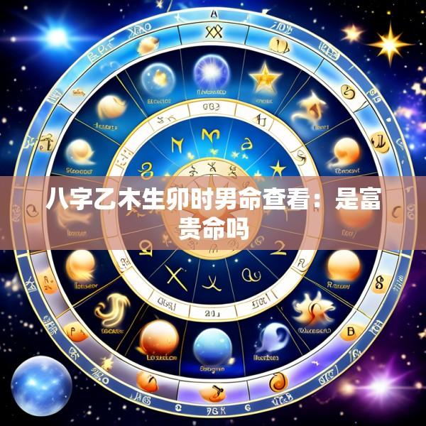 八字乙木生卯时男命查看：是富贵命吗