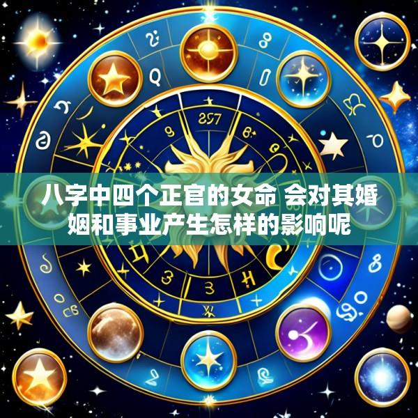 八字中四个正官的女命 会对其婚姻和事业产生怎样的影响呢