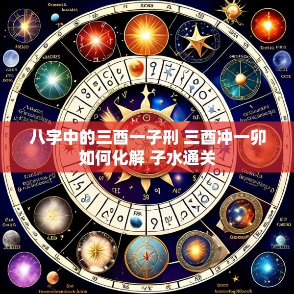 八字中的三酉一子刑 三酉冲一卯如何化解 子水通关