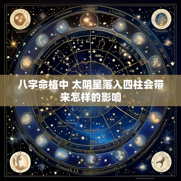 八字命格中 太阴星落入四柱会带来怎样的影响