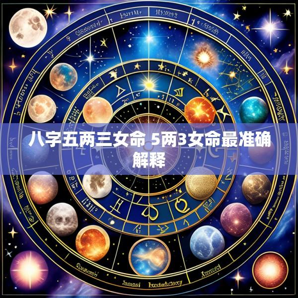 八字五两三女命 5两3女命最准确解释