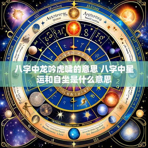 八字中龙吟虎啸的意思 八字中星运和自坐是什么意思