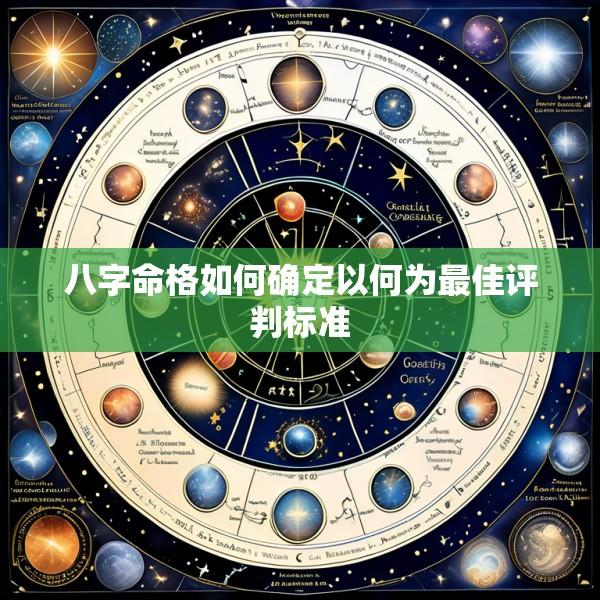 八字命格如何确定以何为最佳评判标准