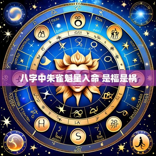 八字中朱雀魁星入命 是福是祸