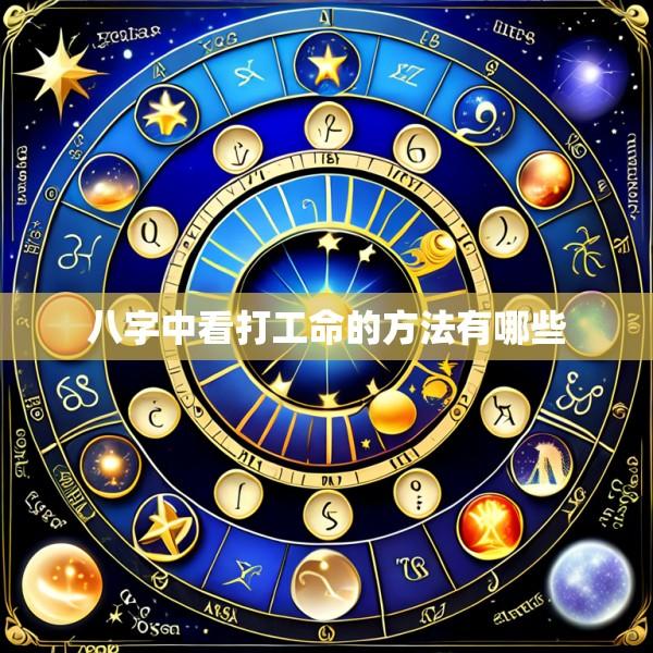 八字中看打工命的方法有哪些
