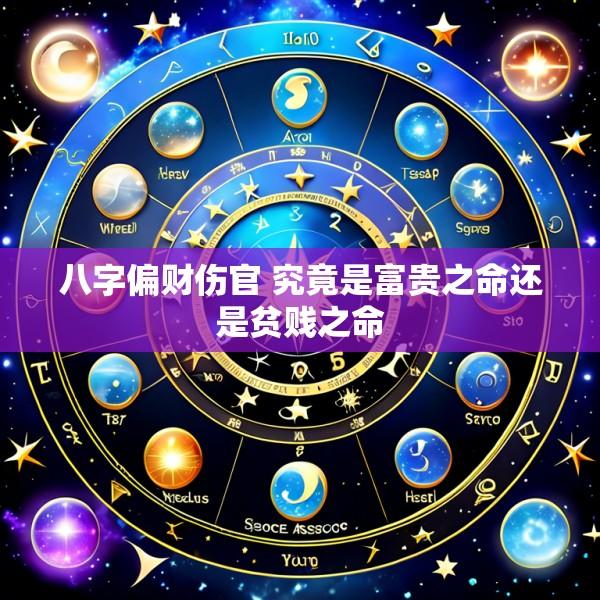 八字偏财伤官 究竟是富贵之命还是贫贱之命