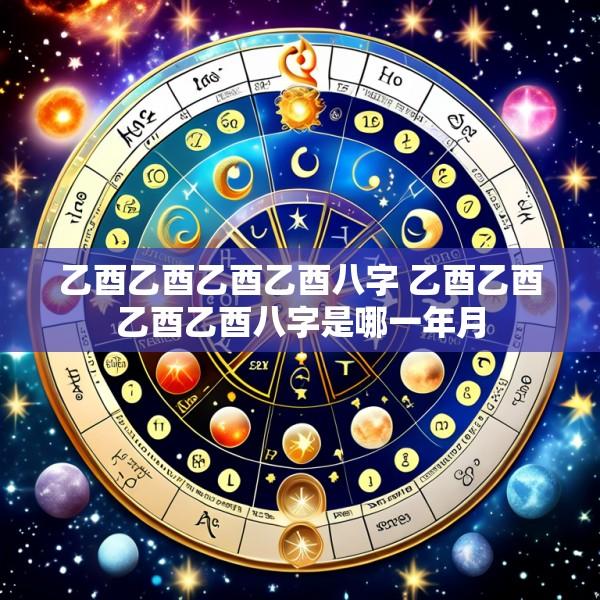 乙酉乙酉乙酉乙酉八字 乙酉乙酉乙酉乙酉八字是哪一年月