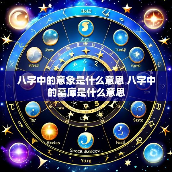 八字中的意象是什么意思 八字中的墓库是什么意思