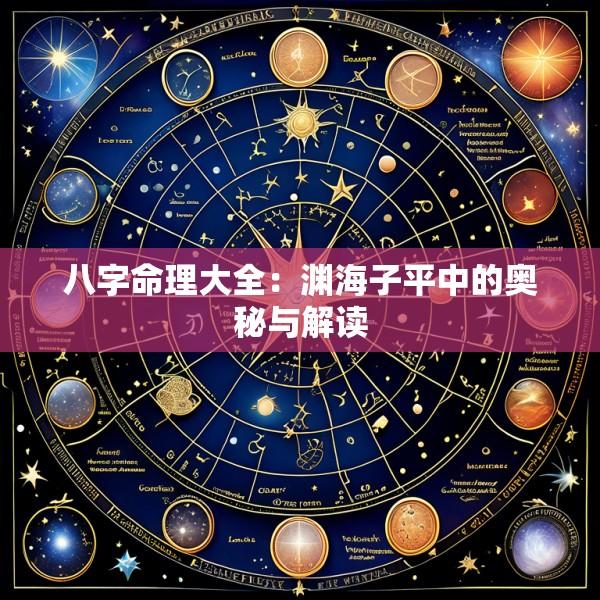 八字命理大全：渊海子平中的奥秘与解读