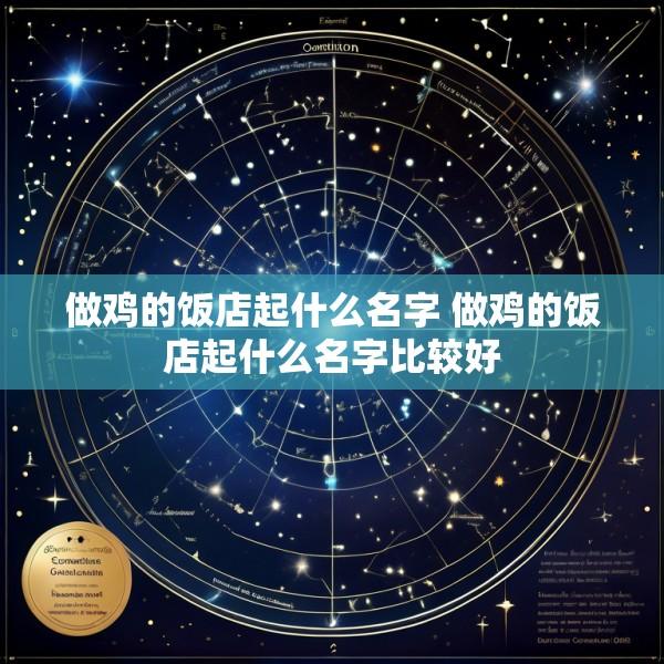 做鸡的饭店起什么名字 做鸡的饭店起什么名字比较好