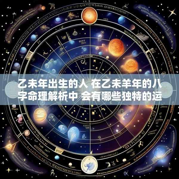 乙未年出生的人 在乙未羊年的八字命理解析中 会有哪些独特的运势和挑战呢