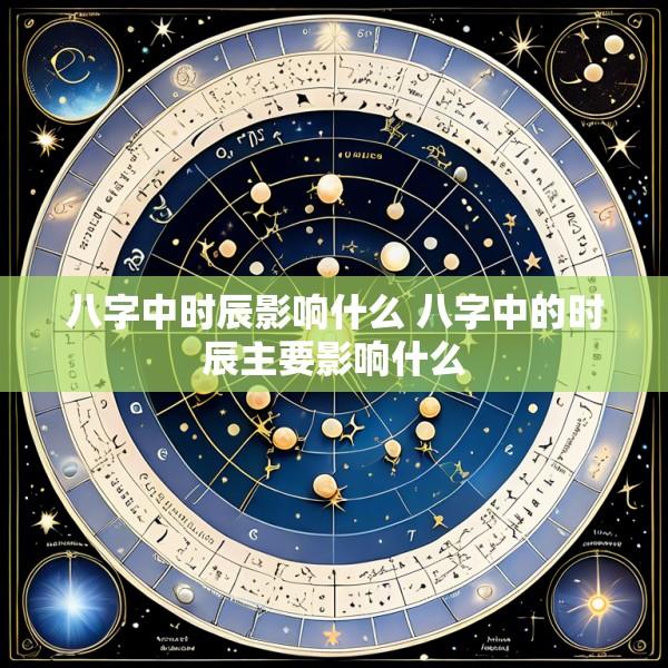 八字中时辰影响什么 八字中的时辰主要影响什么